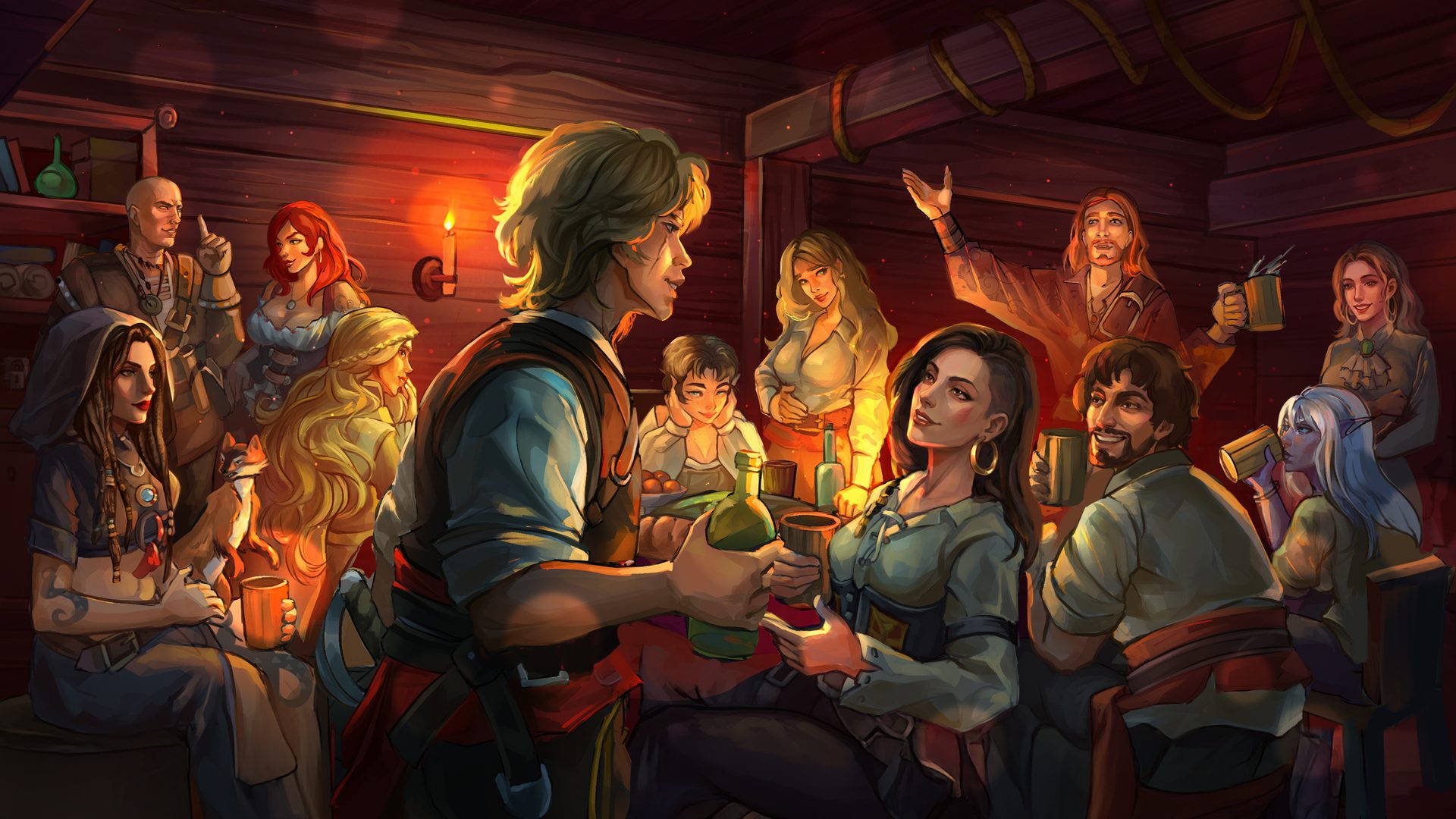 The Wet Sand crew gathered below deck