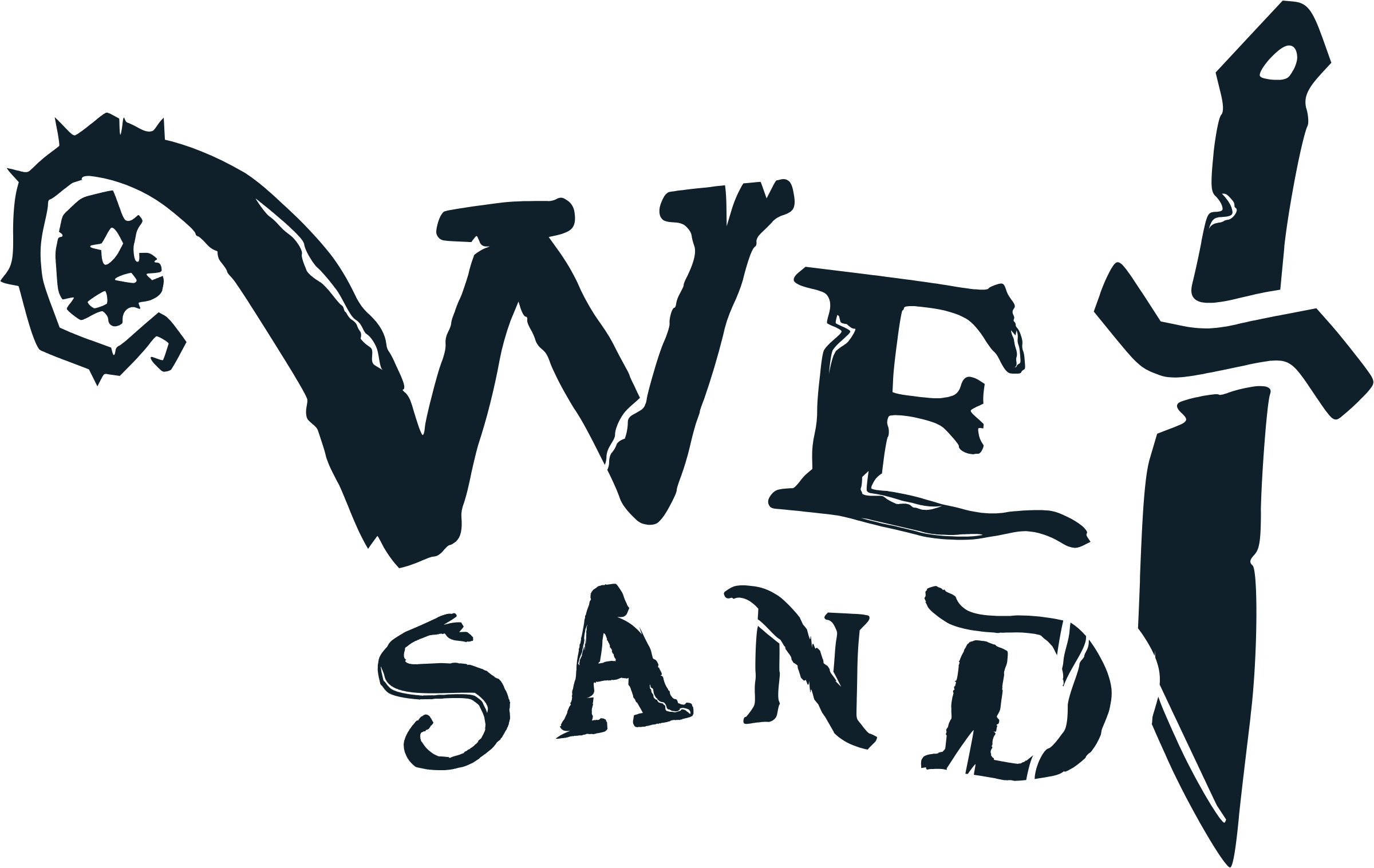 Wet Sand logo, dark
